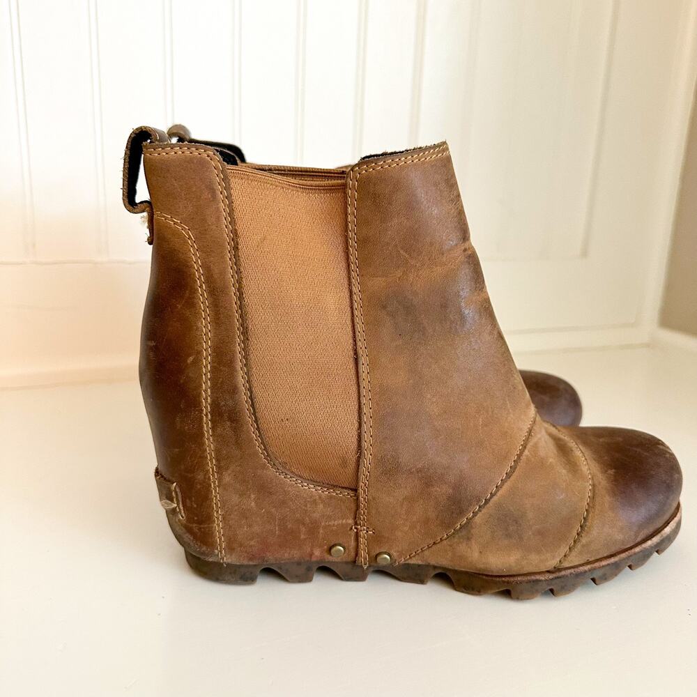 Sorel Joan of Artic Lea Wedge Ankle Chelsea Bootie - Picture 4 of 8